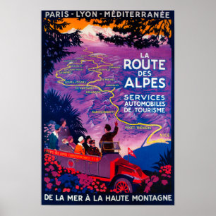 La-Weg-DES Alpes Vintages PosterEurope Poster