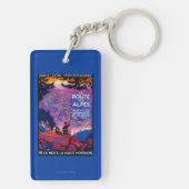 La-Weg-DES Alpes Vintages PosterEurope Schlüsselanhänger (Rückseite)