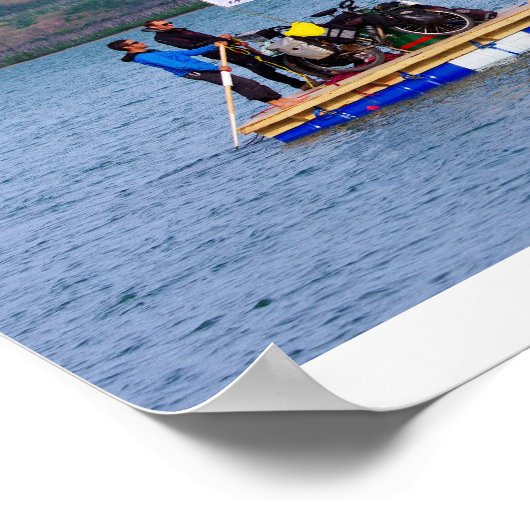 La Yukon River en radeau Poster (Ecke)