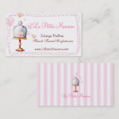 La zierliche Macaron Visitenkarte (Vorne/Hinten)