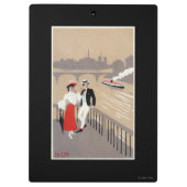 La zitieren Kunst-Deko-Szene Klemmbrett (Rückseite)