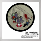 LA Zombie Metro U-Bahn Satire Poster (Vorne)