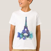 Laausflug Eiffel-Farbspritzen T-Shirt (Vorderseite)