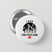 Laax Schweiz Skigebiet Lugano Button (Vorne & Hinten)