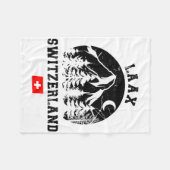 Laax Schweiz Skigebiet Lugano Fleecedecke (Vorderseite (Horizontal))