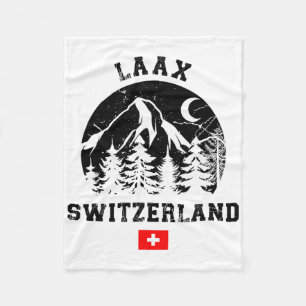 Laax Schweiz Skigebiet Lugano Fleecedecke