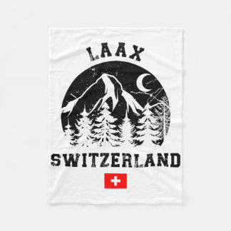 Laax Schweiz Skigebiet Lugano Fleecedecke