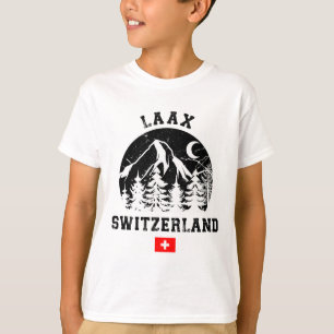 Laax Schweiz Skigebiet Lugano T-Shirt