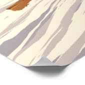 Laax Skigebiet Reiseplakat Poster (Ecke)
