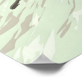 Laax Skigebiet Reiseplakat v2 Poster (Ecke)