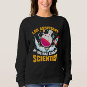 Lab Assistant Of The Mad Birthday Scientist Sweatshirt (Vorderseite)