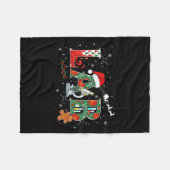 Lab Christmas Laboratory Technician Science Xmas S Fleecedecke (Vorderseite (Horizontal))