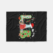 Lab Christmas Laboratory Technician Science Xmas S Fleecedecke (Vorderseite (Horizontal))