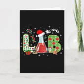 Lab Christmas Laboratory Technician Science Xmas S Karte (Vorderseite)
