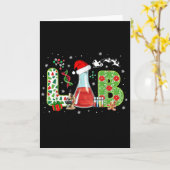 Lab Christmas Laboratory Technician Science Xmas S Karte (Gelbe Blume)
