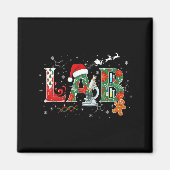 Lab Christmas Laboratory Technician Science Xmas S Magnet (Vorne)