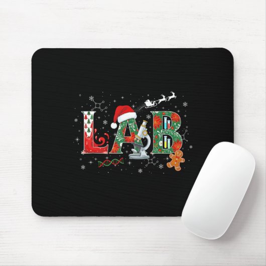 Lab Christmas Laboratory Technician Science Xmas S Mousepad (Mit Mouse)