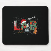 Lab Christmas Laboratory Technician Science Xmas S Mousepad (Vorne)