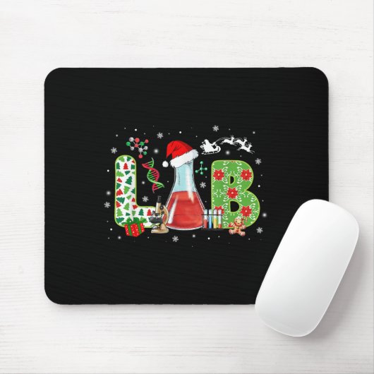 Lab Christmas Laboratory Technician Science Xmas S Mousepad (Mit Mouse)
