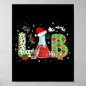 Lab Christmas Laboratory Technician Science Xmas S Poster (Vorne)