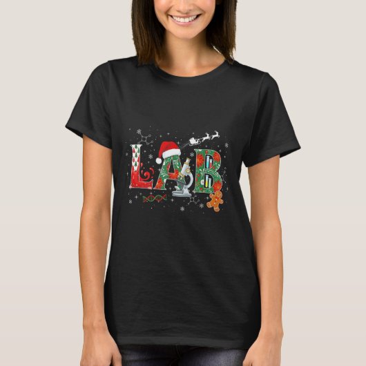 Lab Christmas Laboratory Technician Science Xmas S T-Shirt (Vorderseite)