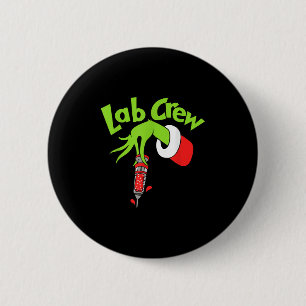 Lab Crew Frohe Weihnachten Labor Tech Krankenschwe Button