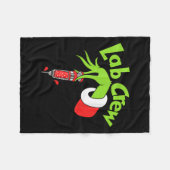 Lab Crew Merry Christmas Laboratory Tech Nurse Xma Fleecedecke (Vorderseite (Horizontal))