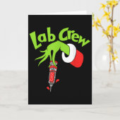 Lab Crew Merry Christmas Laboratory Tech Nurse Xma Karte (Gelbe Blume)