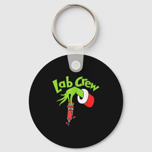 Lab Crew Merry Christmas Laboratory Tech Nurse Xma Schlüsselanhänger (Vorderseite)