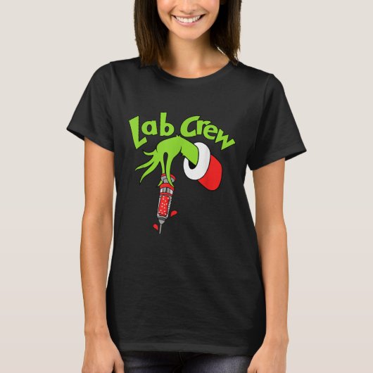 Lab Crew Merry Christmas Laboratory Tech Nurse Xma T-Shirt (Vorderseite)