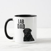 Lab Dad Black Labrador Coffee Tasse (Links)