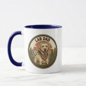 Lab Dad Kaffeetasse | Labrador Dad Geschenk | Vint (Links)