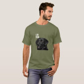Lab Dad Schwarzer Labrador Hund T-Shirt (Vorne ganz)