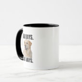 Lab Days Lab Ways – Yellow Labrador Coffee Tasse (Vorderseite Links)