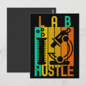 LAB HUSTLE - #LABLIFE POSTKARTE (Vorne/Hinten)