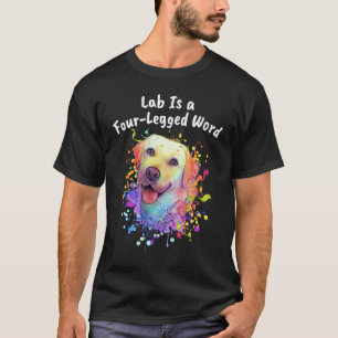 Lab ist ein vierbeiniges Wort Labrador Retriever T-Shirt