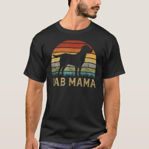 Lab Mama Retro Labrador Retriever Liebhaber Vintag T-Shirt