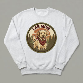 Lab Mom Crewneck Sweatshirt Hunde-Mama-Geschenk fü