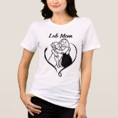 Lab Mom Liebe Tri-Blend Shirt (Vorderseite)