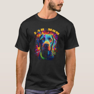 Lab Mom T-Shirt Labrador Retriever Hund Welpe Haus