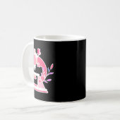 Lab Science Floral Microscope Biologist Science Va Kaffeetasse (Vorderseite Links)