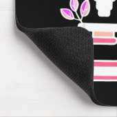 Lab Science Floral Microscope Biologist Science Va Mousepad (Ecke)