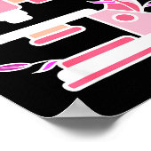 Lab Science Floral Microscope Biologist Science Va Poster (Ecke)