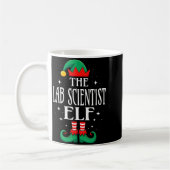 Lab Scientist Elf Job Title Funny Christmas Matchi Kaffeetasse (Links)