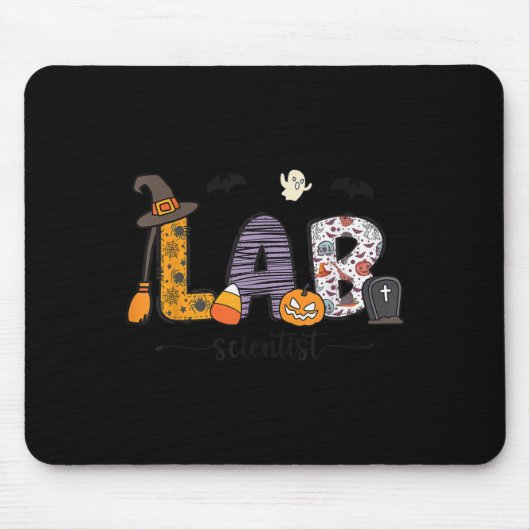 Lab Scientist Medical Lab Science Halloween Labora Mousepad (Vorne)