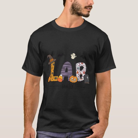 Lab Scientist Medical Lab Science Halloween Labora T-Shirt (Vorderseite)
