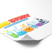 Lab Story Behind Every Diagnosis Medical Humor Lab Poster (Ecke)