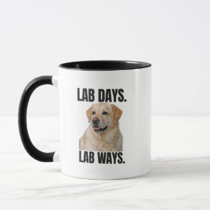 Lab-Tage, Lab-Wege – Gelber Labrador-Kaffee Tasse