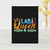 Lab Tech Lab Queen Laboratory Chemist Technician Karte (Gelbe Blume)