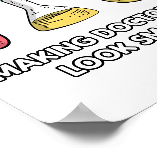 Lab Tech Laboratory Poster (Ecke)